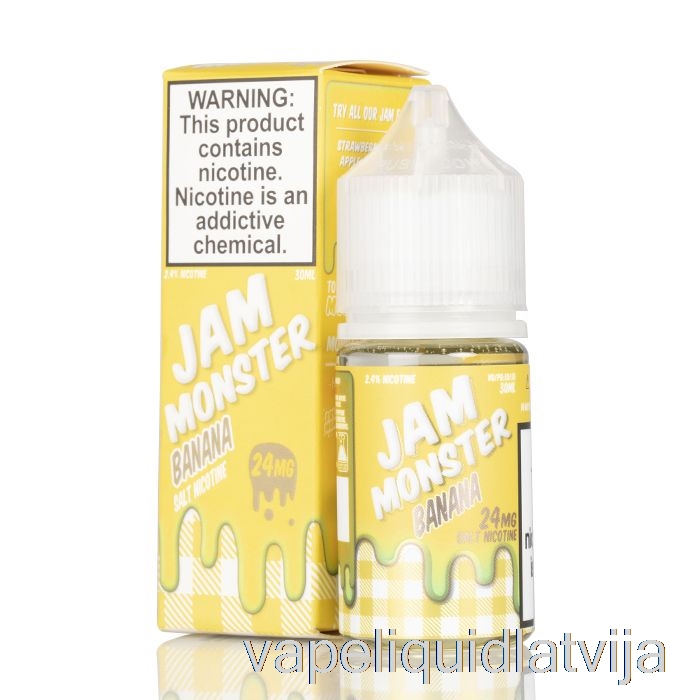 Banāns - Ievārījums Monstru Sāļi - 30ml 24mg Vape šķidrums